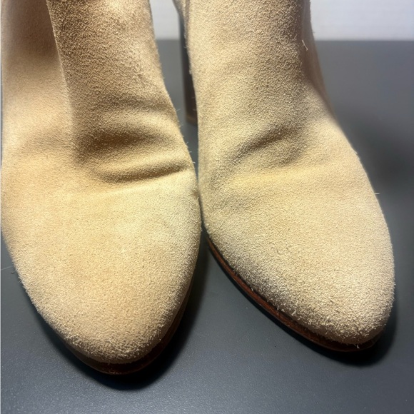 BOBBIES PARIS High-Heeled Suede Leather Ankle Boots - Picture 6 of 11